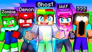 10 FRIENDS on one TERROR BLOCK In Minecraft!