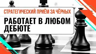 Стратегический прием за черных. Работает в любом дебюте!