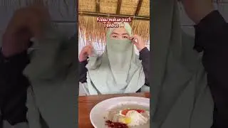 Lika liku makan pakai cadar 