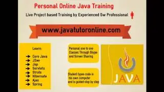 Online Java Tutor-Personal Project based Online Java Training-Learn Java,J2ee,Struts,Spring