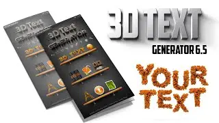 3D Text Generator 6.5 !! 3D Logo Generator !! 3D Shape Converter !! Photoshop Plugin