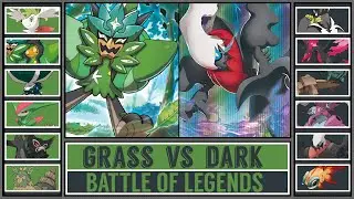 Legendary Pokémon Battle: GRASS vs DARK