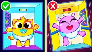 Elevator Safety for Kids | Funny Songs For Baby & Nursery Rhymes by Toddler Zoo