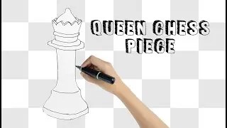 How to Draw a QUEEN CHESS PIECE