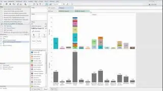 Add total number on stacked bar chart