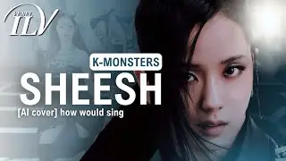 [AI Cover] How Would K-MONSTERS sing SHEESH by BABYMONSTER | Color Coded Lyrics + Line Distribution