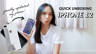 NEW IPHONE 12 QUICK UNBOXING I FINALLY UPDATED MY CRACKED PHONE!