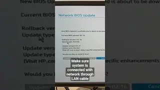 BIOS update through LAN cable 