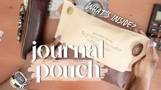 What's Inside My Journal Pouch | Coffeeshop journaling must-haves