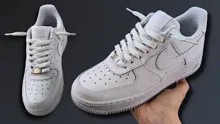 HOW TO LOOSE LACE NIKE AIR FORCE 1s (BEST WAY!)