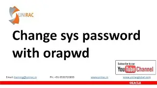 Change sys password with orapwd command || Oracle Database | sys password | orapwd