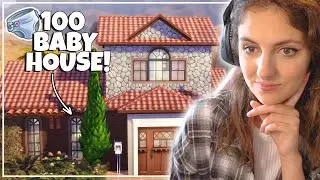 building a house for the 100 Baby Challenge🏠