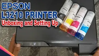 Epson L3210 EcoTank Printer - Unboxing and Setting up.