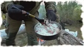 Рис с паштетом. Готовим в походе