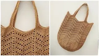 Light and capacious Cord Bag | Video Master Class | Crochet