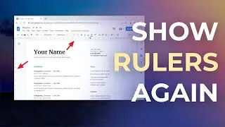 How to Show Horizontal & Vertical Rulers in Google Docs