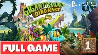 GIGANTOSAURUS DINO KART FULL GAME Gameplay Walkthrough - 1st on ALL RACES [Hard]