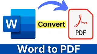 Word file convert to pdf in mobile | word ko pdf me convert kaise karen | How to Convert Word to PDF