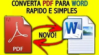 Como Converter PDF em WORD, PPT ou JPGE Sem Programa RÁPIDO E SIMPLES! 2019