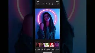 how to Create a Neon Ring Light Effect with PicsArt 🤔 