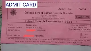 College Street Talent Search 2024 exam date : কলেজ স্ট্রিট ট্যালেন্ট সার্চ পরীক্ষার তারিখ ২০২৪