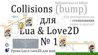 Урок #1 библиотека BUMP - Обработка столкновений в Lua Love2D