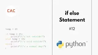 if statement - #12 Python 3 Tutorial