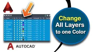 How to Change All Layers into one Color in AutoCAD