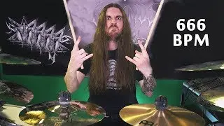 Drumming at 666 BPM