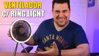 Ventilador Portátil com Bateria e Ring Light por Menos de R$ 120!