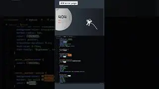 404 error page (HTML, CSS, JS) 