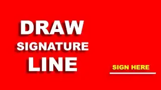 How to Draw a Signature Line in Google Docs - Best Method !