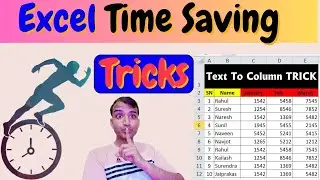 Text to Column || Excel Smart Tricks || Horizontal to Vertical || Excel Useful Tricks