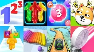 Number Master, Blob Runner 3D, Marble Run 3D, Save The Dog,... Satisfying Mobile Games 08092024