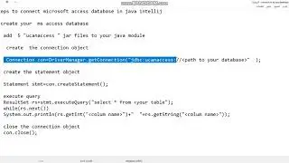 Connect to Microsoft Access Database in java intellij idea