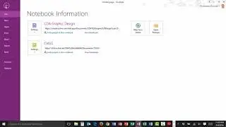 OneNote Create a New Notebook