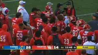 Houston teammates get into shoving match on sidelines | ESPN College Football