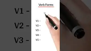 COMMON VERBS in Spoken English | Verb Forms in English V1 V2 V3 V4 V5 