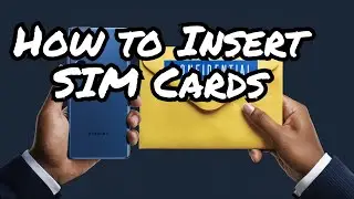 How to insert 2 SIM cards into Samsung Galaxy S24 Ultra.