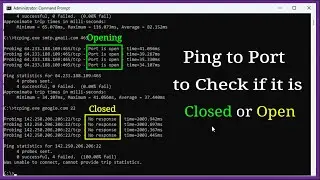 How to Check if a Port is Closed or Open on Windows