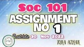 soc101 assignment solution 2022 |