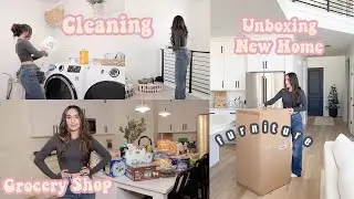 Clean with Me, Grocery Shopping & Unboxing New Home Furniture ✨ Motivation to Get it All Done!