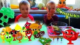 Бонстиков можно кушать?! 🍏🍇🍅 Салат из БОНСТИКОВ 3! Челлендж