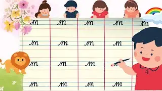 Cursive writing for beginners | learn how to write small cursive letter m |Teaching cursive m 