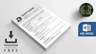 How to Create Resume/CV in MS Word  I  Docs Template  I  ⬇ FREE  TEMPLATE