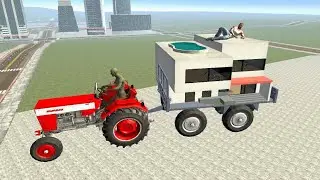 Franklin Built Moving House on Car in Indian Bike Driving 3D