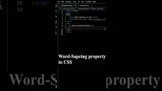 Word Spacing CSS