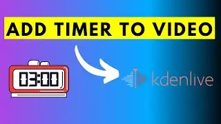 New Timer Effect in Kdenlive - How to Add a Timer to your Videos in Kdenlive