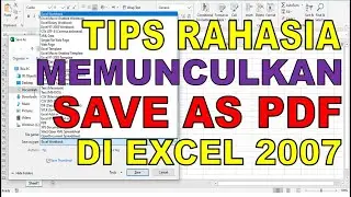 Cara Cepat Menyimpan Data Ms Excel 2007 ke Format PDF