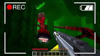 Siren Head VS 2 Idiots with Guns at 3 am in Minecraft